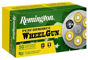 Remington Ammunition 22338 Performance WheelGun  45Colt 225gr Lead Semi Wadcutter 50 Per Box/10 Case