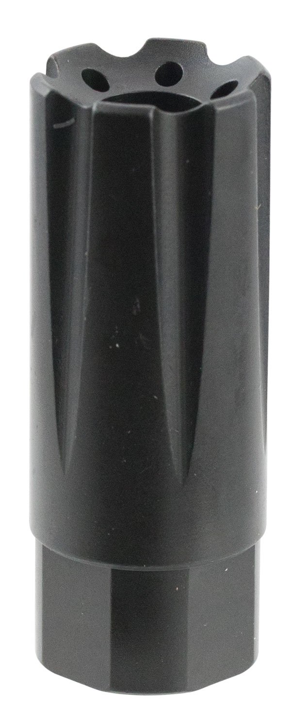 TacFire MZ10209MM Linear Compensator Black Nitride Steel with 1/2"-36 tpi Threads, 2.26" OAL, 0.87" Diameter & Forward Style for 9mm Luger AR-Platform