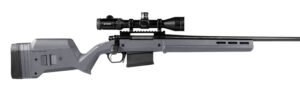 Magpul MAG931-GRY Hunter American Stock Fixed with Aluminum Bedding & Adjustable Comb Stealth Gray Synthetic for Ruger American SA