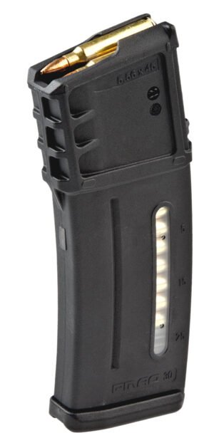 Magpul MAG234BLK PMAG MagLevel 30rd Detachable w/Capacity Window 223 Rem/5.56x45mm NATO Fits H&K G36 Black Polymer