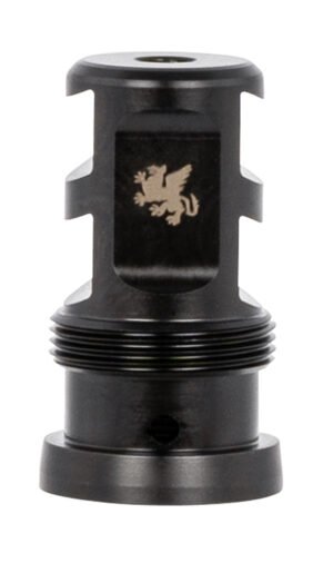 Griffin Armament TMPB22C1228 Paladin 2 Port Taper Mount 22 Cal 1/2"-28 tpi 1.88" 17-4 Stainless Steel Black Melonite QPQ