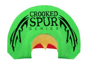 Foxpro CSMOUTHBACKWING Crooked Spur Back Wing Diaphragm Call Triple Reed Turkey Sounds Attracts Turkeys Green