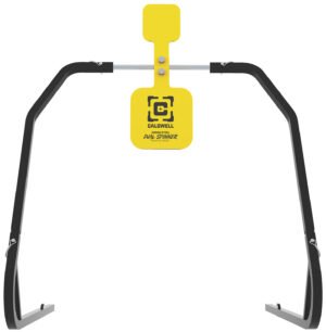 Caldwell 1196226 Daul Spinner  Yellow AR500 Steel 3/8" Thick Standing Target Includes 5" & 8" Plates