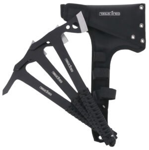 Cold Steel CSTH175AX3PK Throwing Axes  1.75" Black Oxide 420 Stainless Steel Blade Paracord Wrap Handle Set of 3