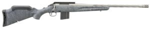Ruger 46910 American II  Full Size 6mm ARC 10+1 20" Cobalt Cerakote Spiral Fluted Threaded Barrel & Alloy Steel Receiver w/Picatinny Rail, Gray Splatter Adj LOP Synthetic Stock