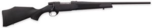 Weatherby VYT222RR0T Vanguard Synthetic Compact 22-250 Rem 5+1 20" Matte Blued #1 Threaded Barrel, Matte Blued Drilled & Tapped Steel Receiver, Black Adjustable Synthetic Stock