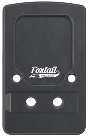 Foxtail Precision 100013 Rear Sight Dovetail Optic Adapter Plate for non MOS Glock  Black Anodized Glock Non MOS