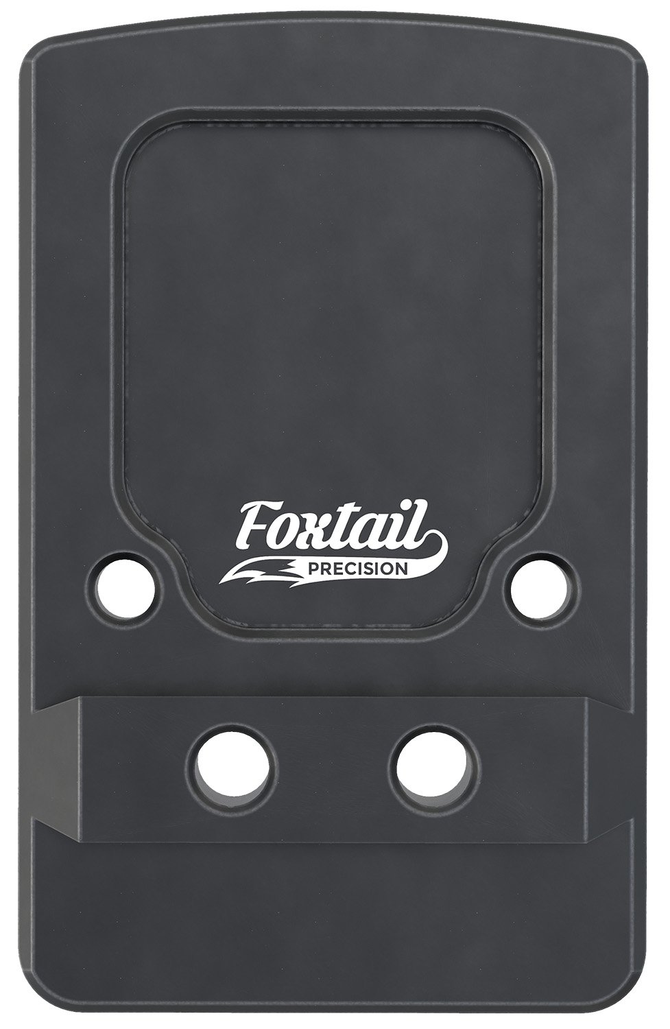 Foxtail Precision 100013 Rear Sight Dovetail Optic Adapter Plate for non MOS Glock Black Anodized Glock Non MOS