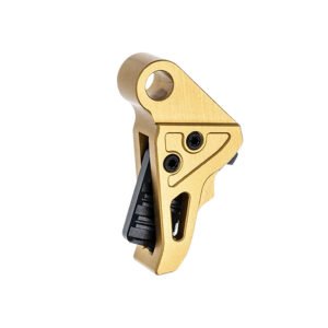 Tyrant CNC TDHCATTRIGGOLD/BLK  Trigger/Shoe Gold/Black Fits Springfield Hellcat Pro