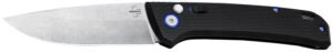 Boker 01BO920 FRND  3.35" Drop Point Plain Stonewashed D2 Steel Blade 4.52" Black Grivory Handle