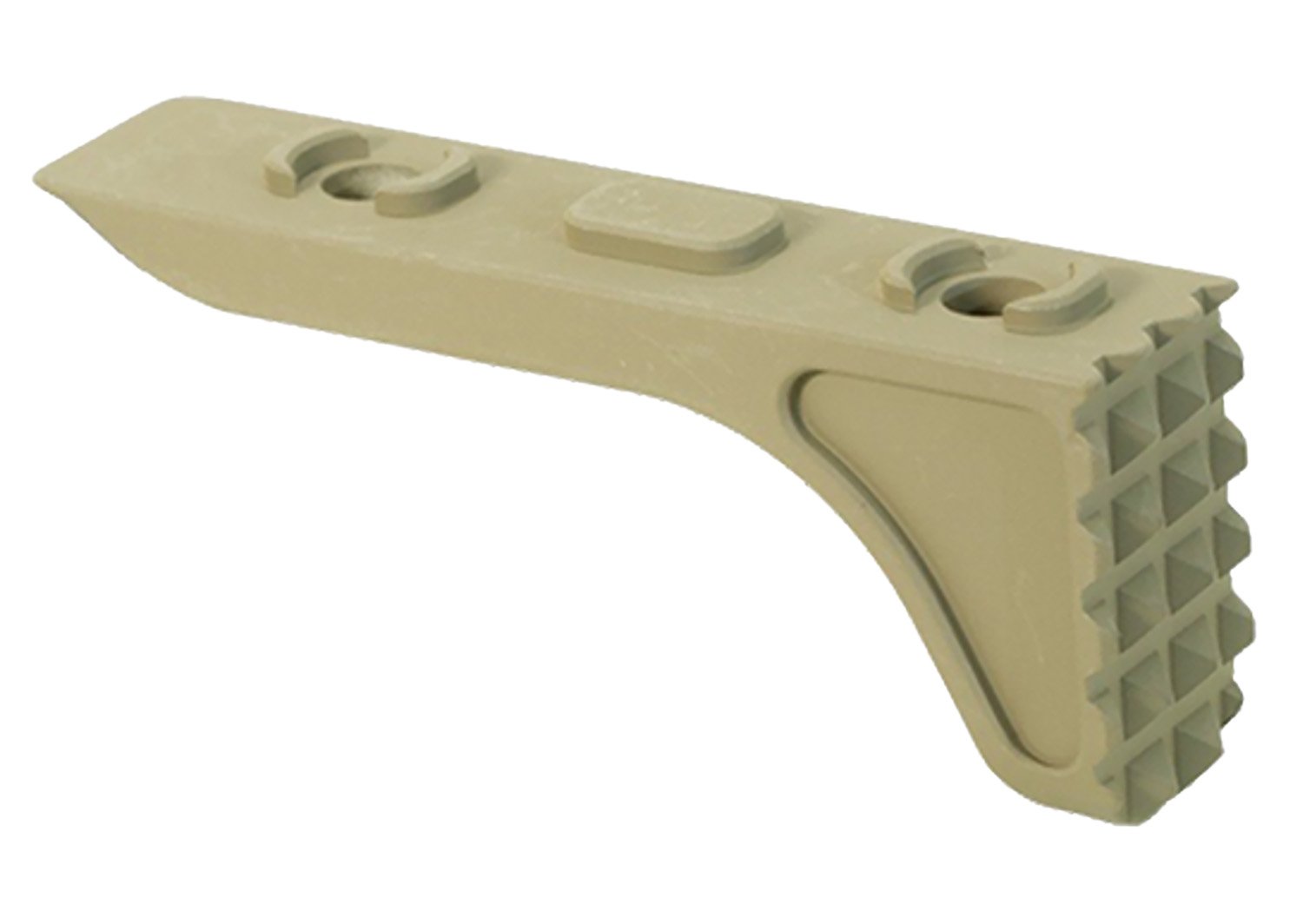 Timber Creek Outdoors MRBSFDE Rugged Barrier Stop Flat Dark Earth Aluminum M-LOK