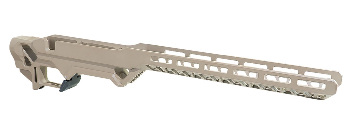 Timber Creek Outdoors ERCR7SAFDE Enforcer Rifle Chassis Flat Dark Earth Aluminum SA Rem700 Action Right