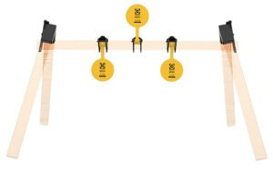 Caldwell 1215375 AR500 Plate Rack Kit 8" Yellow Steel Hanging 3 Plates