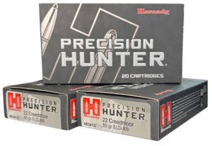 Hornady 83412 Precision Hunter  22 Creedmoor 80 gr ELD-X 20 Per Box/10 Cs