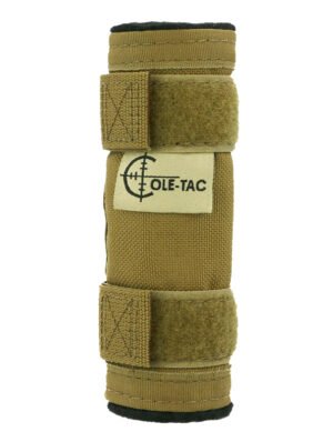 Cole-tac BPC102 Baby Python Suppressor Cover Fits 5" Long Cordura Nylon Coyote Brown
