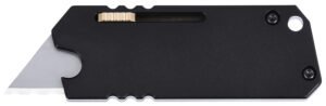 CRKT 9917 C.U.T. Sk-5 Steel OTF 0.62" Satin Blade, Titanium Handle 3.30" Long, Includes Pocket Clip