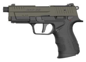 Retay USA RXP22BLKODSL10TH RXP 22 LR 10+1 4" Threaded Barrel, OD Green Cerakote Optic Ready/Serrated Slide, Black Cerakote Polymer Frame w/Accessory Rail, RMR/RMSc Footprint