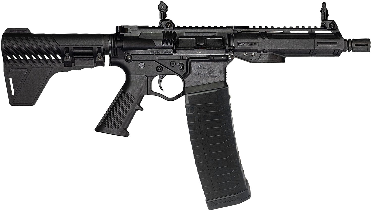 ATI ATIGAX5567MLB60 Alpha Maxx 223 Rem/5.56 NATO 60+1 7.50" Threaded Barrel, Matte Black Receiver w/Picatinny Rail, M-LOK Handguard, Black Polymer Blade, A2 Grip