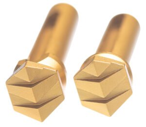 Tyrant CNC TDAR15TPGOLD Takedown Pins Enhanced AR-15 Gold Aluminum