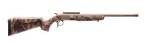 CVA CR4437DC Cascade Takedown 308 Win 1rd 20" Flat Dark Earth Cerakote Stainless Steel Threaded Barrel & Receiver w/Picatinny Rail, Duck Camo Synthetic Stock