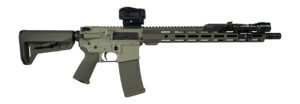 Shark Coast Tactical SCC04137GKNL Grassy Knoll Bundle 5.56 NATO 30+1 16" Black Melonite Threaded Barrel, 2-Tone Green Cerakote Aluminum Receiver w/Picatinny Rail, M-LOK Handguard, Magpul MOE SL OD Gre