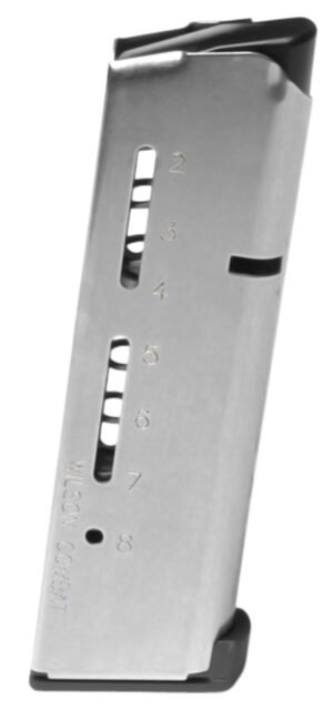Wilson Combat 500CHD ETM 8rd Detachable w/ Lo-Profile Steel Floor Plate 45 ACP+P Fits Wilson Combat 1911 Elite Tactical Stainless Steel