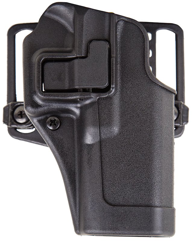 Blackhawk 410502BKL Serpa CQC OWB Size 02 Matte Black Polymer Belt Loop/Paddle Compatible w/Glock 19/23/32/36/45 Left Hand
