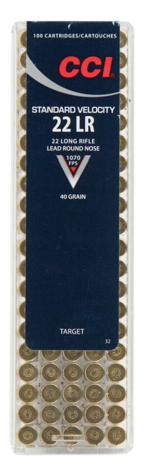 CCI 0032 Standard Velocity  22LR 40gr Lead Round Nose 100 Per Box/50 Case