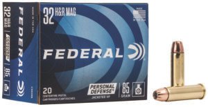 Federal C32HRB Personal Defense  32H&R Mag 85gr Jacketed Hollow Point 20 Per Box/25 Case