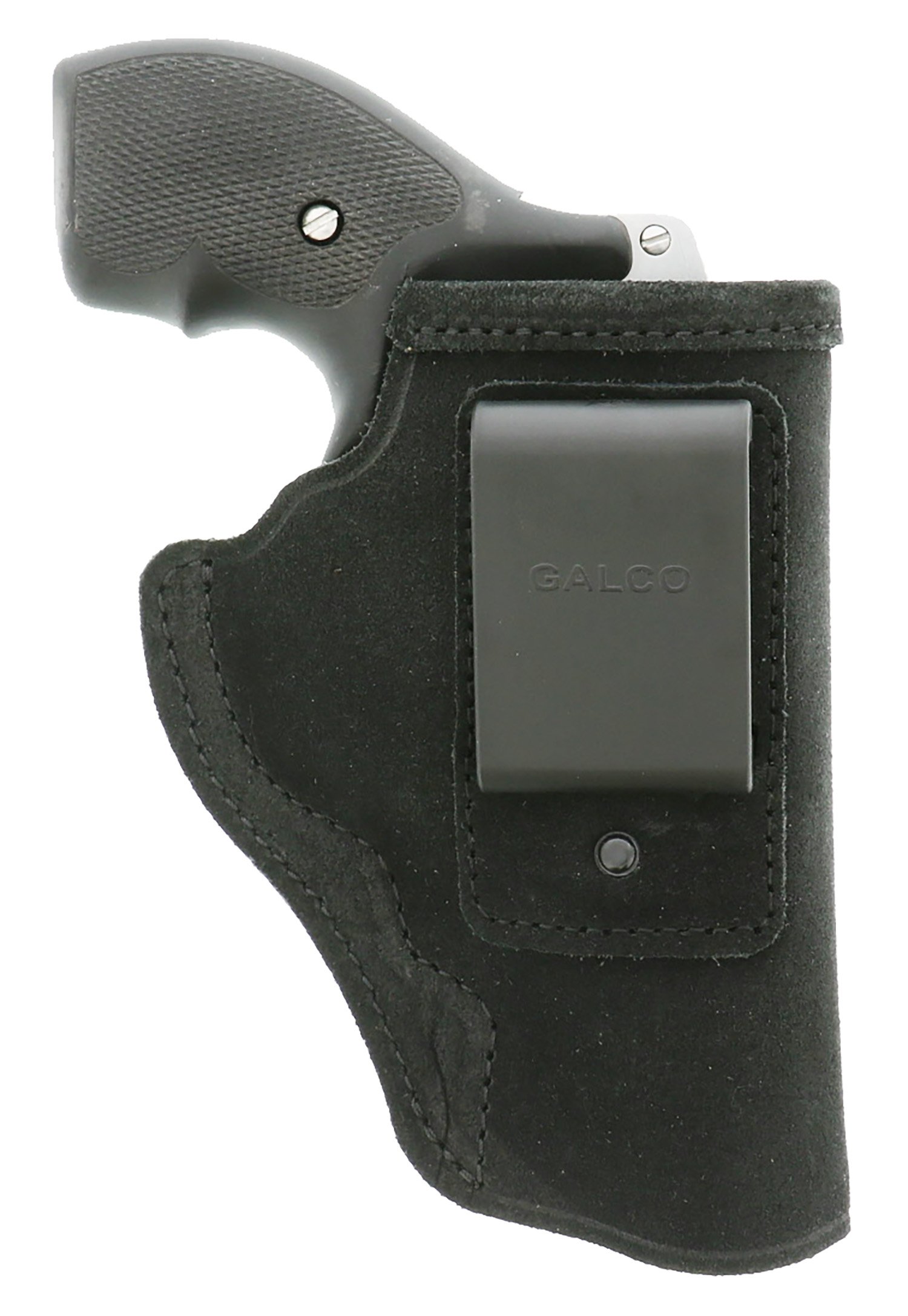 Galco STO158B Stow-N-Go IWB Black Leather Belt Clip Fits S&W J Frame Fits Charter Arms Undercover Right Hand