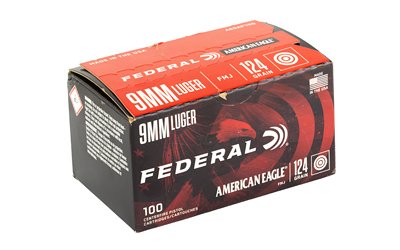FED AM EAGLE 9MM 124GR FMJ 100RD - Image 2