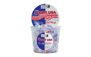 H/L USA PLUGS 100PR RED/WHITE/BLUE