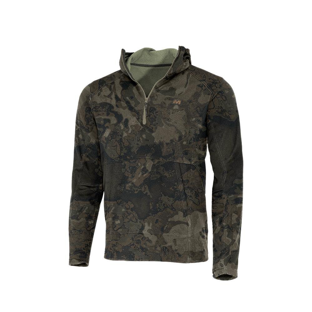 Muddy DV8 Quest Midweight Quarter Zip Hoodie Veil Canyon Grey XL