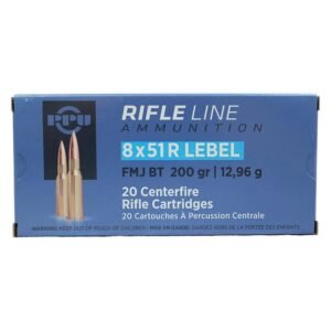 PPU Metric Rifle Ammunition 8x51R Lebel 200gr FMJ-BT 2300 fps 20/ct