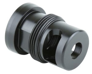 Griffin Armament TMM762 Taper Mount Minimalist Black 17-4 Stainless Steel with 5/8"-24 tpi Threads, 1.34" OAL & 1.07" Diameter for 30 Cal