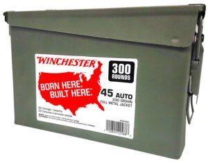 Winchester Ammo WW45C USA Ammo Can 45ACP 230gr Full Metal Jacket 300 Per Box/2 Case