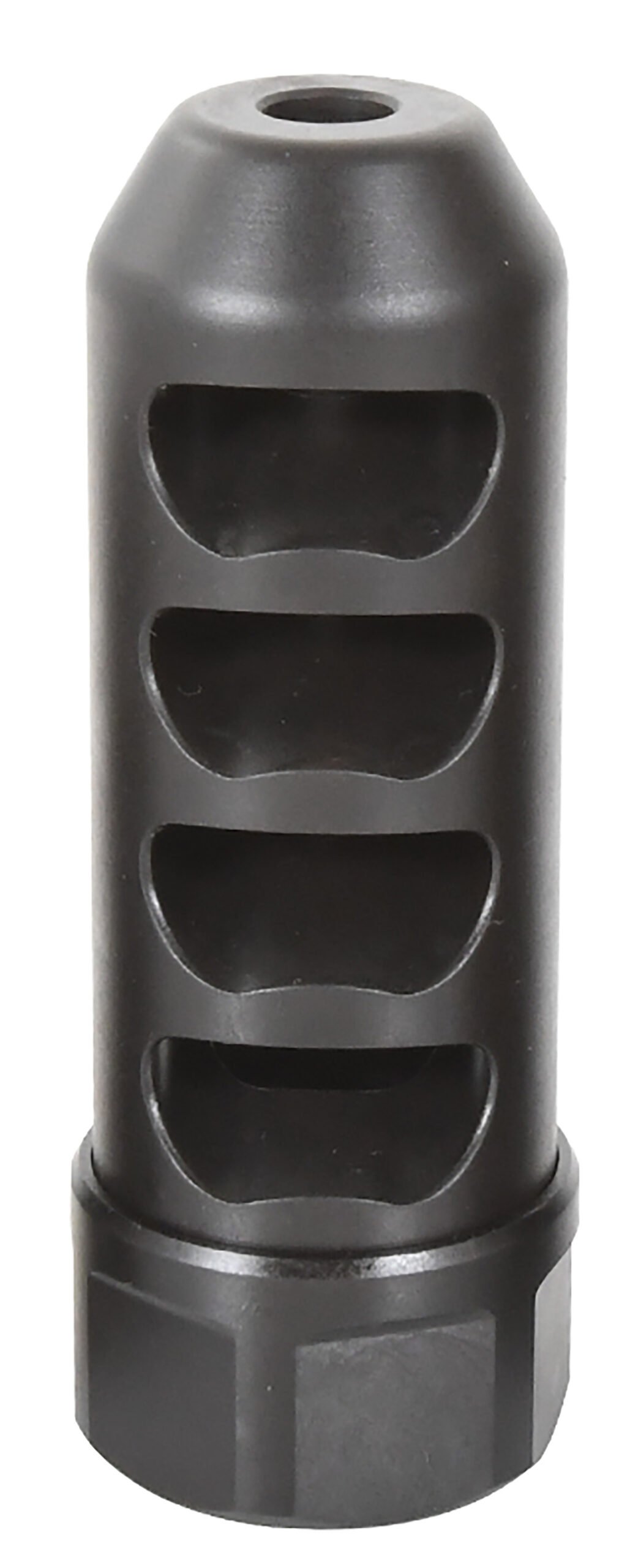 American Precision Arms G2F5838N Gen 2 Fat Bastard Self Timing Brake Black Nitride Stainless Steel with 5/8"-24 tpi Threads, 3.30" OAL & 1.115" Diameter for 338 Cal Rifle