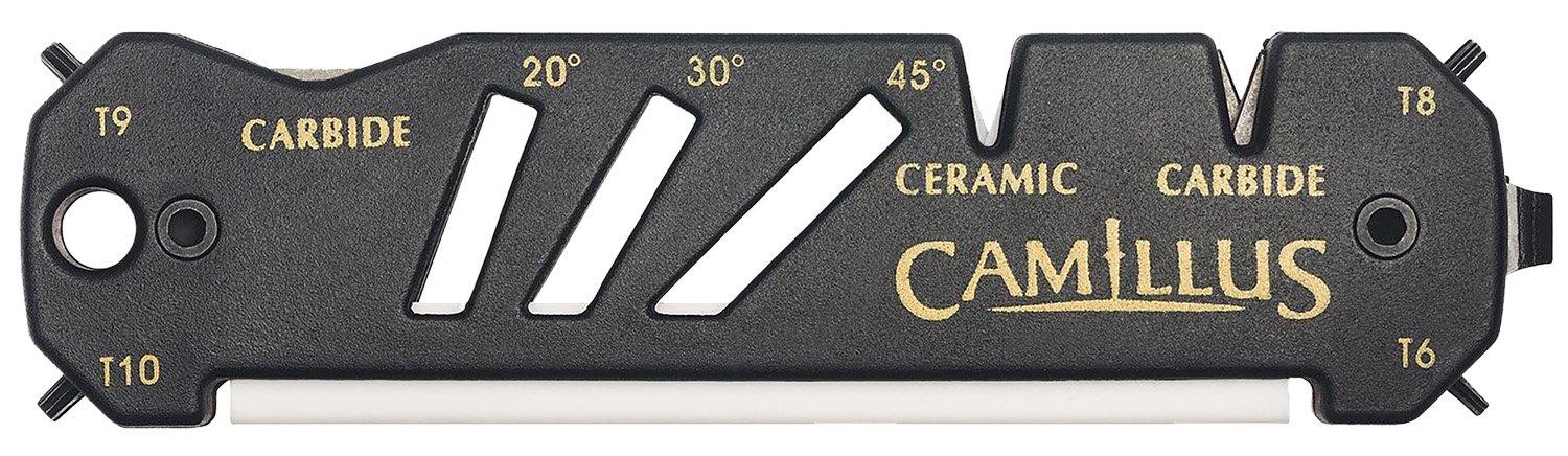 Camillus 19224 Glide Sharpener Carbide/Ceramic Sharpener Black