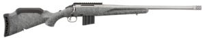 Ruger 46907 American II  Full Size 400 Legend 5+1 20" Cobalt Cerakote Spiral Fluted Threaded Barrel & Alloy Steel Receiver w/Picatinny Rail, Gray Splatter Adj LOP Synthetic Stock