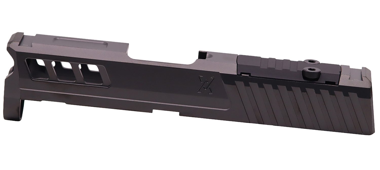 True Precision Inc TPSHCSBCRMS Axiom Optic Cut Slide Fits Springfield Hellcat Black DLC Anodized 416R Stainless Steel