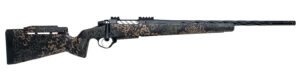 Seekins Precision 0011710237-F Havak PH3 6.5 PRC 24" Black Fluted Threaded Barrel, Black Picatinny Rail Steel Receiver, Adj Cheek Riser Woodland Shadow Synthetic Stock