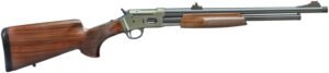 Davide Pedersoli 010S934044 Jackal 44 44 Mag 6+1 19" Silver Cerakote Threaded Barrel & Receiver w/Picatinny Rail, Walnut Fixed Stock