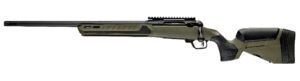 Savage Arms 32650 110 Core Predator Full Size 243 Win 10+1 22" Medium Heavy Fluted Barrel, Arca Rail Forend, Hunter Green AccuStock w/AccuFit V2 Synthetic Stock, Left Hand