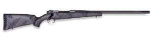 Weatherby MGT01N25CMR4B Mark V Backcountry Guide TI 25 Creedmoor 3+1 22" + 2" Graphite Black Cerakote Fluted Threaded Barrel, Titanium Drilled & Tapped Receiver, Exposed Carbon  w/Carbide Black Accent