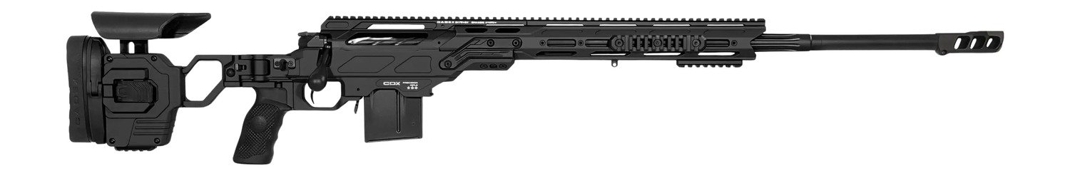 Cadex Inc CDX30LITE30824BR20I2F1 CDX-30 Lite 308 Win 10+1 24" Black DLC Fluted Threaded Barrel, Black Cerakote Receiver w/Picatinny Rail, M-LOK Handguard, Adjustable Folding Black Buttstock, Black Pol
