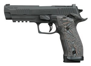 Sig Sauer 226X59XTMSAO P226 XFive Extreme Full Size 9mm Luger 10+1 5" Bull Barrel, Black Nitron Stainless Steel Optic Ready/Serrated Slide & Frame w/Beavertail & Picatinny Rail, Custom Hogue G10 Piran