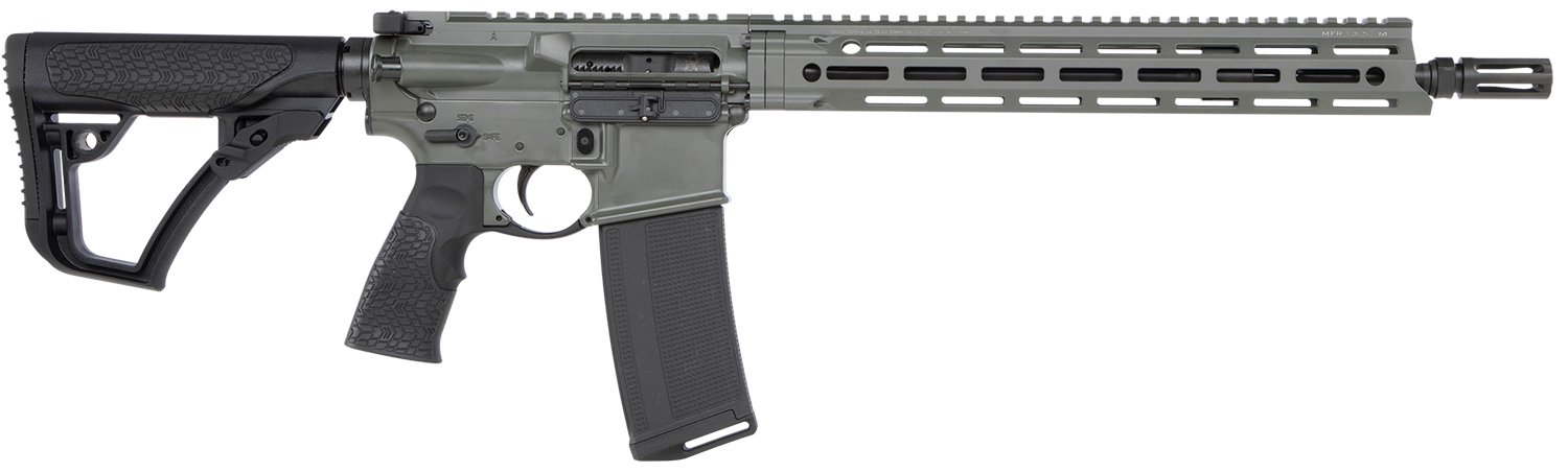 Daniel Defense 0212801219047 DDM4 V7 SLW 5.56x45mm NATO 14.50" 32+1 Deep Woods Green Cerakote 6 Position w/SoftTouch Overmolding Stock