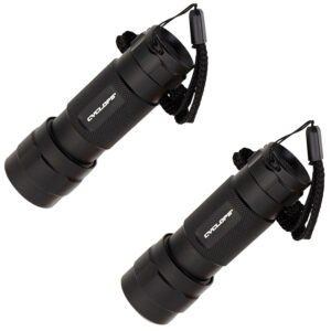 Cyclops CYCFL142PK 14 LED Flashlight  Black Anodized 80 Lumens White  14 LED