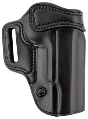 Galco AV212RB Avenger OWB Black Leather Fits 1911 5" Belt Slide, Right Hand