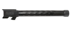 Faxon Firearms GB910N34LGQT Match Series  9mm Luger 5.75" Fluted Threaded Black Nitride Stainless Steel, Fits Glock 34 Gen2-4